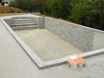 Création piscine béton à Dompierre-aux-Bois